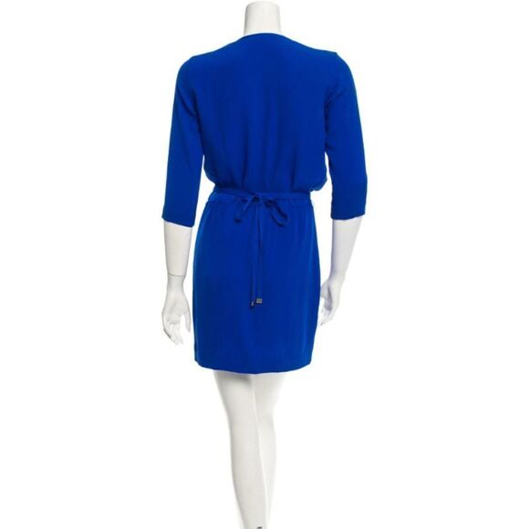 Diane Von Furstenberg Three Quarter Sleeve Silk Mini Dress - Picture 2 of 3